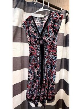 INC paisley dress size XS hankerchief summer modest dress